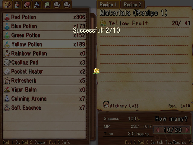 Potions being produced in bulk.